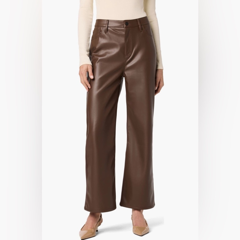 NWT Hudson Jeans Rosalie Faux Leather High Waist Pant